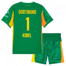 Camiseta de fútbol Borussia Dortmund Kobel 1 Portero Niño 2025-26 Verde